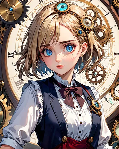 clockmaker,steampunk,violet evergarden,steampunk gears,watchmaker,alice,grandfather clock,clockwork,clock face,mechanical watch,clock,astronomical clock,pocket watch,chronometer,old clock,darjeeling,o