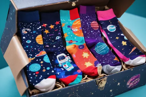 Describe a moment when the members of the Awesome Socks Club discover a hidden treasure chest filled with unique socks.,children's socks,fun socks,women's socks,watercolour socks,christmas stocking,ch