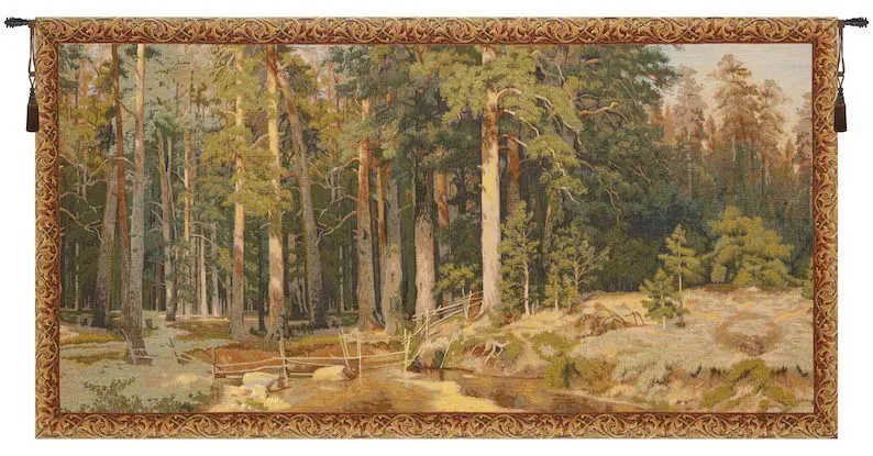 Wooded Forest Tapestry Wall Hanging – Nature-Inspired Home Decor