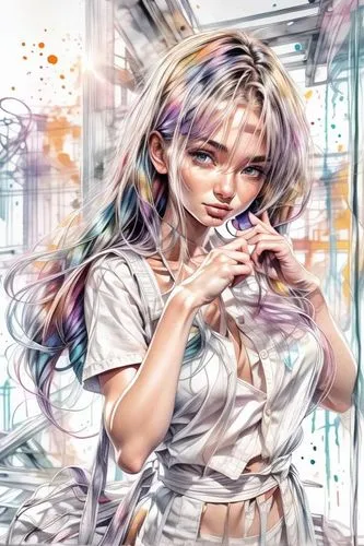 flutist,transparent background,saionji,digiart,witchblade,transparent image,hagio,white lady,flute,glass painting,colorizing,krita,coloristic,belldandy,dazzler,flautist,colorful background,art backgro