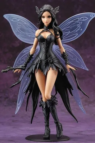  Action Figure， Full body,evil fairy,vax figure,dark angel,angel figure,black angel,seraphim,lilandra,faerie,demoness,demona,fairy,malva,rosa 'the fairy,inotera,morrigan,fairy queen,maleficent,winged 