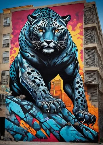 black leopard animal over a mountain
mural pintado num prédio
jim amparo style,roa,tigor,blue tiger,felino,panther,panthera,welin,jaguares,tigris,montpellier,hottiger,bcn,seixal,malaga,barcelona,marse