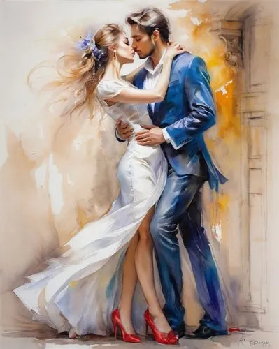dancing couple,ballroom dance,latin dance,salsa dance,argentinian tango,dancesport,love dance,romantic portrait,waltz,tango argentino,wedding couple,dance,dance with canvases,art painting,amorous,vals