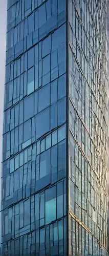 Richmond architecture, British Columbia, Canada, modern skyscraper, glass facade, steel frame, angular lines, sleek design, urban landscape, cityscape, morning light, foggy atmosphere, misty backgroun