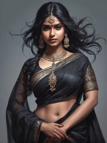 Beautiful women Indian and she black colour shary wear, and girl is not black ,jaya,sari,indian woman,east indian,indian girl,saree,lakshmi,indian art,tamil culture,indian,navel,indian bride,kerala,in