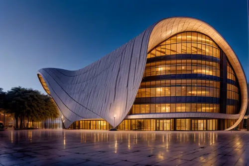 Construct of a modern opera building, in front graphic plant with trees, ,walt disney concert hall,disney concert hall,disney hall,calatrava,soumaya museum,santiago calatrava,tempodrom,performing arts