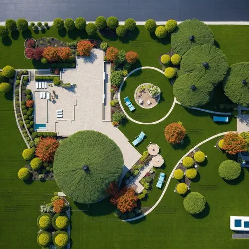 rooftop,an overhead view of a beautiful, green park,landscape plan,landscape design sydney,landscape designers sydney,landscaped,golf lawn,garden design sydney,golf resort,3d rendering,sketchup,garden