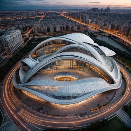 futuristic art museum,futuristic architecture,calatrava,santiago calatrava,zhengzhou,tianjin,hongdan center,chinese architecture,beijing,dalian,shenyang,beijing or beijing,mercedes-benz museum,stadium