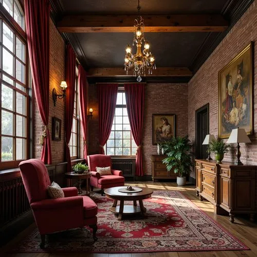 Loft Victorian Style Building Interior Design Ideas
