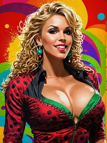 Upper body drawing of 
Samantha Fox 
, blonde (sehr lange Rastazöpfe) in einem ((baroquepunk Kleid)) gekleidet, ist das Hauptthema des Gemäldes. cells, A plasma galaxy, looks like red, translucent, Po