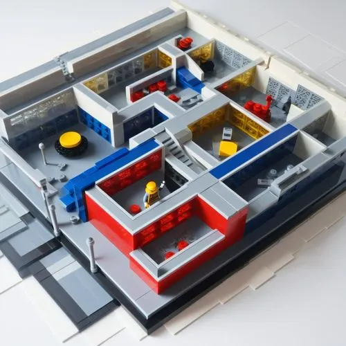 SP+A style architecture, Rendered in style of lego,micropolis,lego city,3d rendering,school design,lego building blocks,voxel,3d render,voxels,iter,construction set,lasdun,sewage treatment plant,3d re