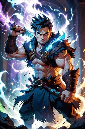  ,a cartoon character that is holding his sword in his hand,thunderer,garrison,wind warrior,endeavor,lancer,god of thunder,thunderstruck,thunderous,forging,thunderbolt,thunder,dragon slayer,flame spir