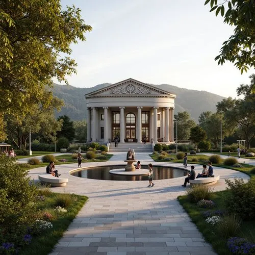 Neoclassicism Style Youth Center Architecture Design Ideas
