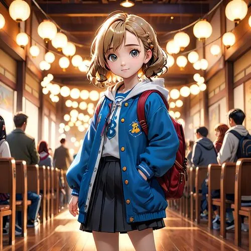 japanese style, manga, realistic,girl,school,a girl wearing an anime style jacket and shorts,tsumugi kotobuki k-on,minako,urakami,murakami,ritsuko,darjeeling,Anime,Anime,Cartoon