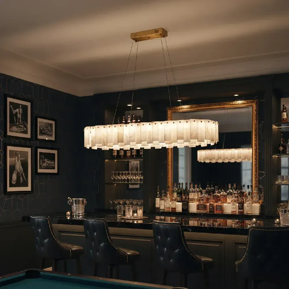 Onyx Linear Alabaster Chandelier