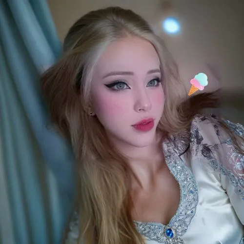 an attractive blond woman with blue eyes holding a toothbrush,ao dai,hanfu,xuhui,yunxia,mongolian girl,yingjie,female doll,jingwen,zhiyi,yangmei,yurika,jingqian,xiangxue,xiangwei,kunqu,luliang,wenqi,i