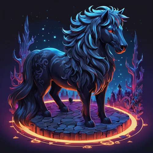 Mysterious and alluring, the dark mane flowed freely in the night.,constellation wolf,zodiac sign leo,howling wolf,constellation unicorn,kelpie,zodiac sign gemini,zodiac sign libra,the zodiac sign tau