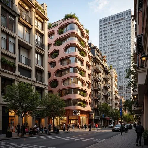 Art Nouveau Style Commercial Building Design Ideas