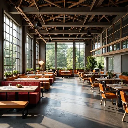 Bauhaus Style Dining Hall Design Ideas