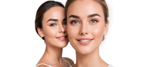 Headshot portraits, close-up facial expressions, soft focus, blurred background, gentle smile, bright eyes, detailed eyebrows, subtle makeup, natural skin tone, soft lighting, 3/4 composition, cinemat