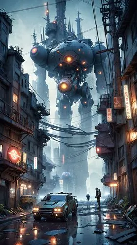 futuristic landscape,cybercity,cyberpunk,scifi,cybertown,metropolis,sci - fi,bladerunner,futuristic,dystopian,kaidan,sci fi,cyberia,cyberport,dystopia,kharak,postapocalyptic,polara,destroyed city,shan