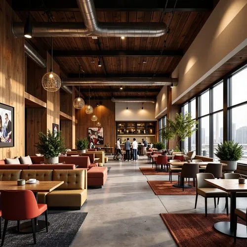 Dining Hall Fusion Architecture Design Ideas