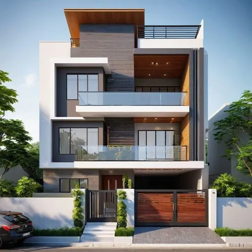 indian duplex house ,modern house,modern architecture,residential house,fresnaye,two story house,residencial,3d rendering,duplexes,condominia,block balcony,contemporary,frame house,townhome,townhomes,