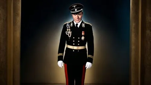 a man in uniform is in the doorway,military uniform,a uniform,serviceman,guardsman,sergeant,colonel,brigadier,uniform,lieutenant,uniforms,corporal,commandant,epaulets,midshipman,equerry,officership,be
