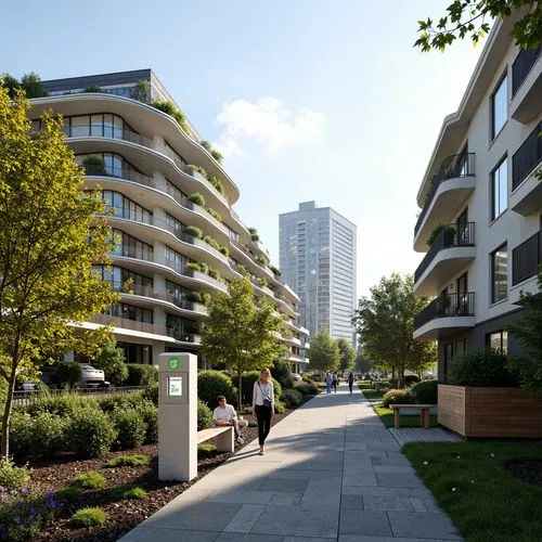 Charging Station Social Housing Style Architecture Design Ideas