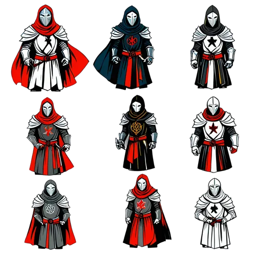 clergy,vector images,templar,knight armor,the order of the fields,fairy tale icons,set of icons,avatars,assassins,vector graphics,mod ornaments,storm troops,shields,icon set,spawn,minifigures,vector p