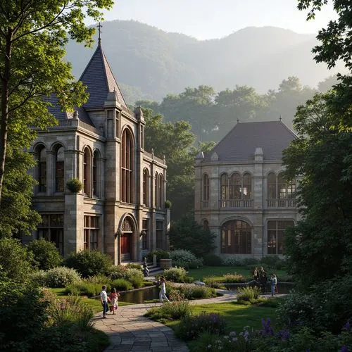 Clinic Gothic Style Building Architecture Design Ideas