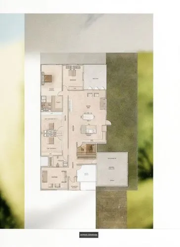modern contemporary villa ,white exterior walls,the plan of a four bedroom apartment complex,house drawing,floor plan,layout,an apartment,architect plan,landscape plan,subdivision,apartment,vignetting