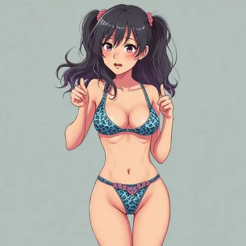 a girl in bikini standing with her hand on her hip,summer swimsuit,bathing suit,swimsuit,swimsuits,uni,swim suit,swimwear,beachwear,bikini,summer clothing,kayo,qt,bikinis,azalea,euphonious,undies,reg,