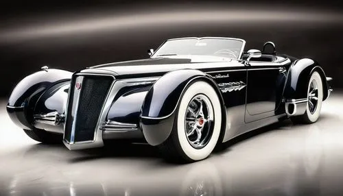Concept Art drawing of a space car with an alpine body kit, (drawing ceoncept style), rear diffuser, front diffuser, racing on the track, (1959 Cadillac Coupe De Ville), ((Plymouth Prowler)), super ca