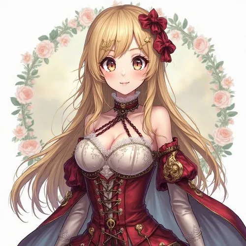 out lined alice in wonderland shazam kazam wam bam emoji face anime mona lisa lingerie inspired gothic colonial clothing armor outfit full body transparent clear background
,a woman in red is wearing 