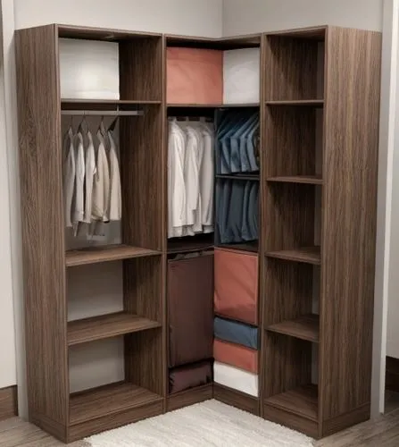 put clothes,color brown,walk-in closet,wardrobe,storage cabinet,armoire,closet,cabinetry,women's closet,cupboard,garment racks,room divider,search interior solutions,shoe cabinet,shelving,lisaswardrob