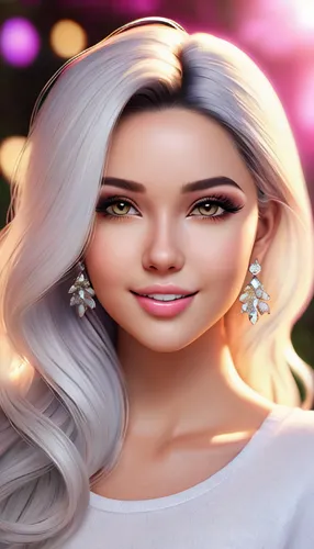 doll's facial features,portrait background,artificial hair integrations,fashion vector,barbie,custom portrait,natural cosmetic,romantic look,fashion doll,romantic portrait,beauty face skin,female doll