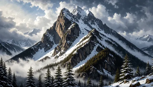 an image of a snowy mountain range with mountains in the background,snowy mountains,snow mountains,snowy peaks,mountains snow,mountain landscape,mountain scene,snow mountain,snow landscape,mountainous