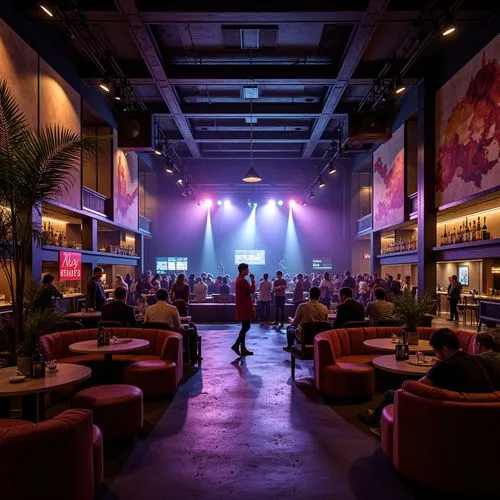 Savanna Music Venue Brutalism Style Design Ideas