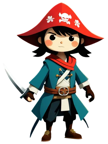 a tiny cute humanoid ronin samurai with mushroom cap hat,pilaf,pirate,my clipart,playmobil,musketeer,game character,ninjago,swordsman,pirate treasure,yo-kai,wind warrior,clipart,pirates,hijiki,goki,ta