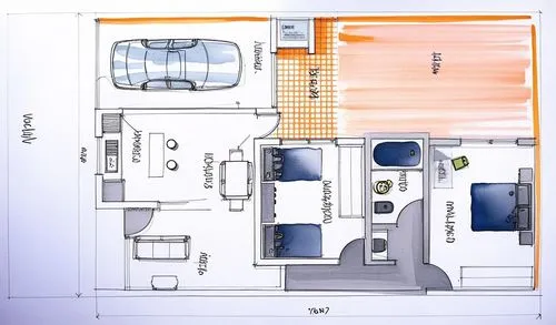 a drawing of a room on top of a blueprint,floor plan,architect plan,street plan,apartment,house drawing,layout