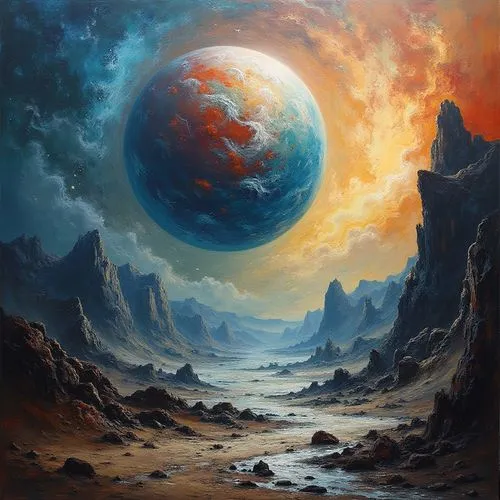 As the world transforms into a surreal landscape, the title of this timeless masterpiece comes to life as the chaos and chaos swirl the canvas behind it. The canvas and swirls of art collide in a chao