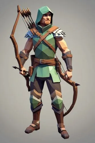 Low Poly,robinhood,bow and arrows,frontiersman,barbarian,ullr,longbow,paleobotanist,aesulapian staff,sandokan,rapiers,shanderman,swashbuckler,palla,mercenaria,quarterstaff,rapier,longbows,blacksmith,b