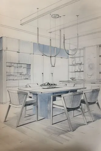 a drawing of a kitchen table with six chairs around it,modern kitchen interior,kitchen design,modern kitchen,scavolini,kitchen interior,modern minimalist kitchen,gaggenau,kitchen,search interior solut