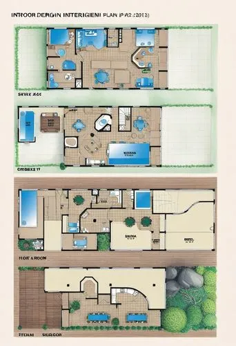 a house with blue water, a pool and landscaping plan,habitaciones,floorplans,floorplan home,floorplan,house floorplan,architect plan