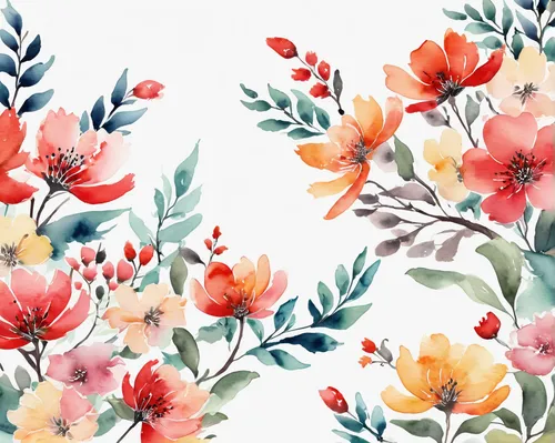 Vector Japanese Floral Background,watercolor floral background,floral digital background,floral background,japanese floral background,tropical floral background,tulip background,watercolor flowers,wat