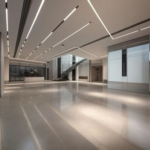 large white room with lots of light coming from the windows,modern office,conference room,lobby,interior modern design,contemporary decor,luxury home interior