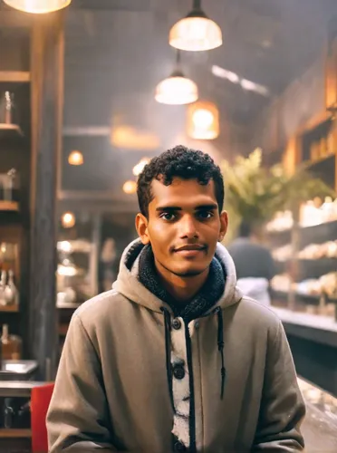 A beautiful boy stand stailish ,masala chai,ivan-tea,barista,spice souk,yemeni,teh tarik,coffee background,the coffee shop,coffee shop,bahian cuisine,abdel rahman,chocolatier,dandelion coffee,paan,sri