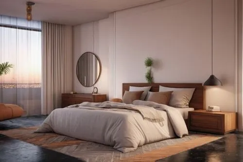 MATTE WHITE FLOOR SCREED,bedroom,modern room,guest room,3d rendering,room divider,modern decor,contemporary decor,sleeping room,home interior,bed frame,japanese-style room,apartment,guestroom,danish r