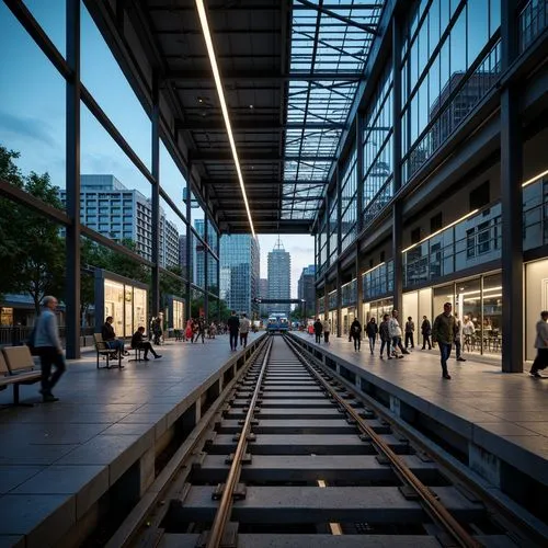 Tram Station Eclecticism Style Building Design Ideas